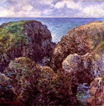  por Arte - Grupo de rocas en PortGoulphar Claude Monet